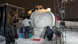 青年部 旭川冬まつり 雪像制作